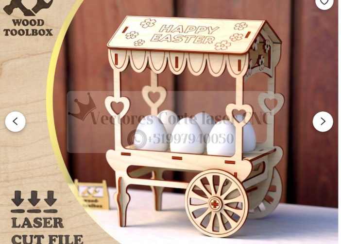 Carrito para huevos de pascua