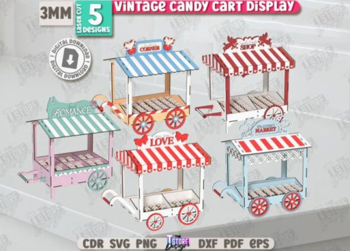 Carritos de dulces vintage