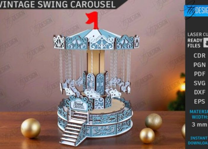 Carrusel navideño 3D