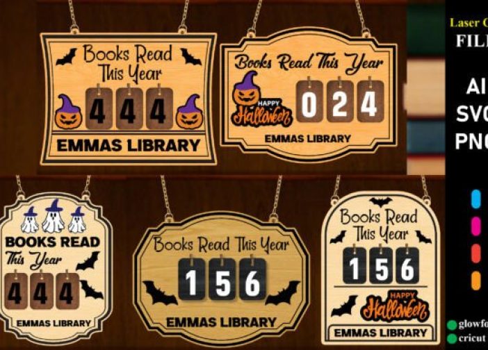 Cartel de cuantos libros leidos este año estilo Halloween
