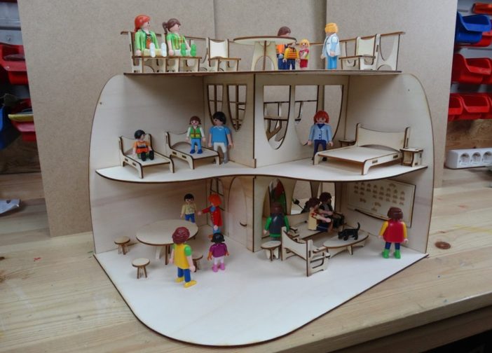 Casa de muñecas moderna