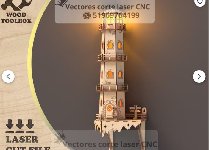 Casa en la pared faro