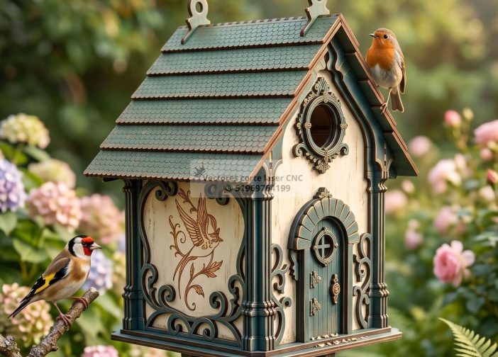 Casita de pájaros de hadas