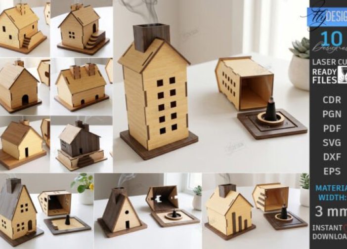 Casitas para incienso quemador doméstico