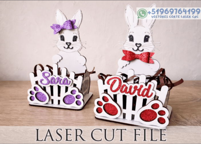 Cesta de regalo de conejito pascua Para mas Vectores Whatsapp 51969764199