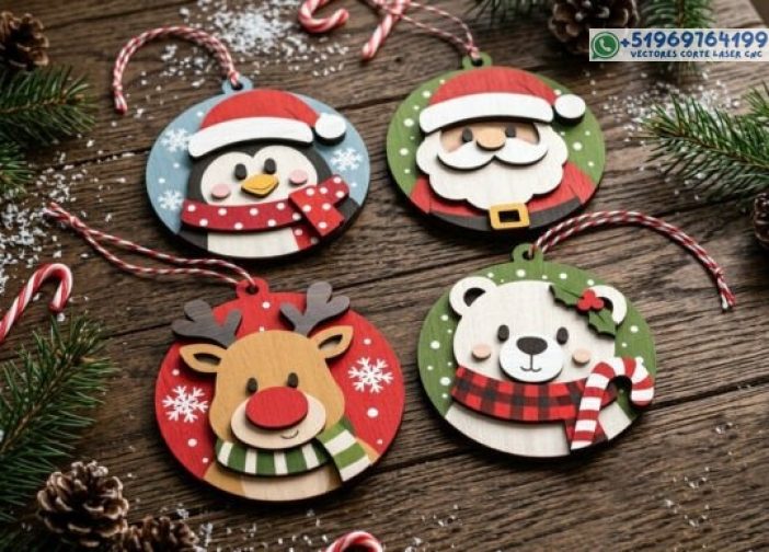 Christmas Ornament SVG Pack
