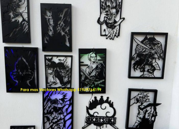 Colección de arte mural de personajes de anime