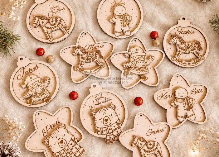 Colgante navideño personalizado