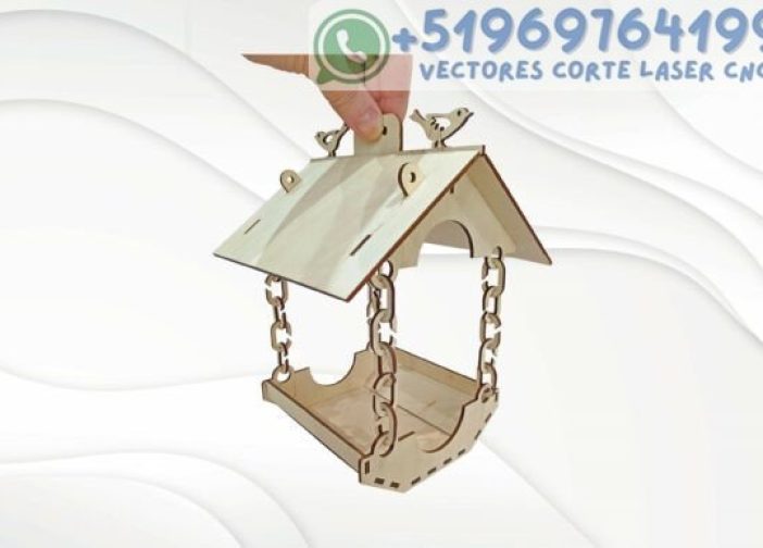 Comedero para pájaros con cadena, decoración de jardín