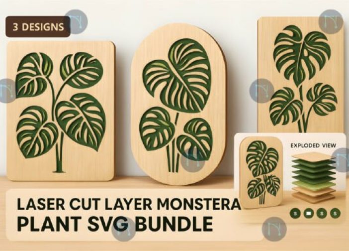 Conjunto SVG de plantas Monstera
