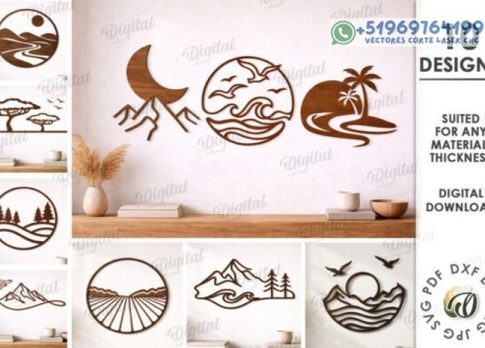 Conjunto de cuadros adornos lineales Para mas Vectores Whatsapp 51969764199