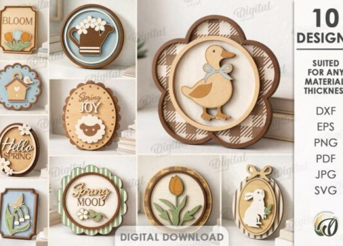 Cuadros adornos Decoración de primavera 3D