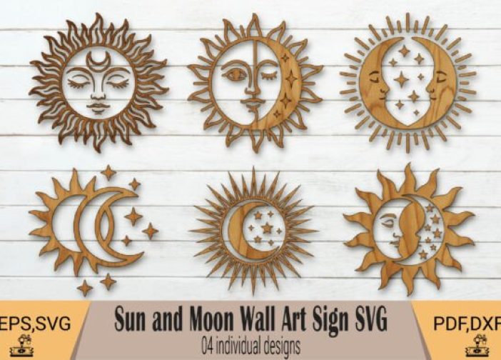 Cuadros de Sol y luna mistico