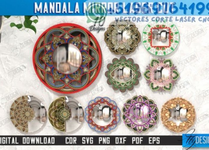 Cuadros marcos de mandala