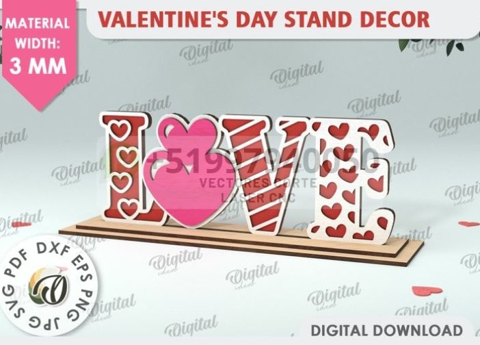 Decoración de stand para el día de San Valentín1