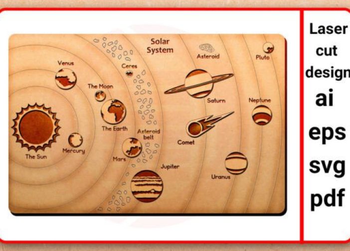 Diseño de rompecabezas del sistema solar