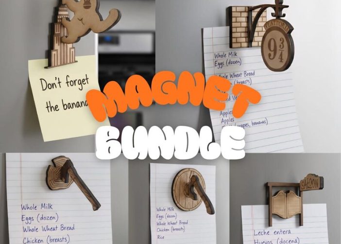 Divertido paquete de imanes para nevera