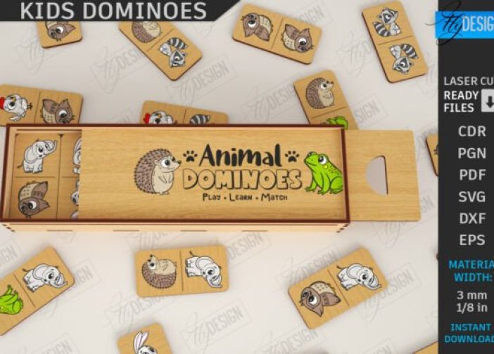 Dominó infantil Diseño de animales