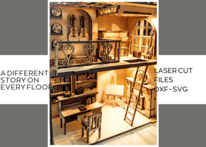 Escena de rincón de lectura Book Nook