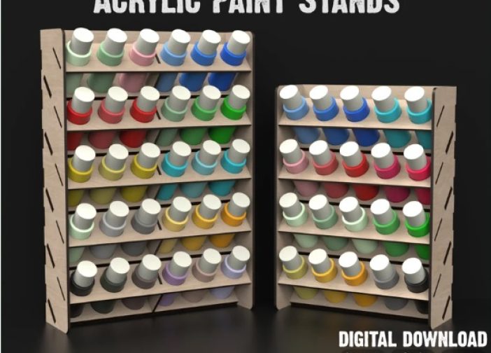 Estante de almacenamiento para pinturas artesanales acrilicas