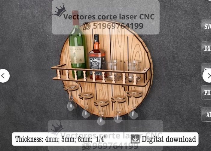 Estante de bar Barril de vino