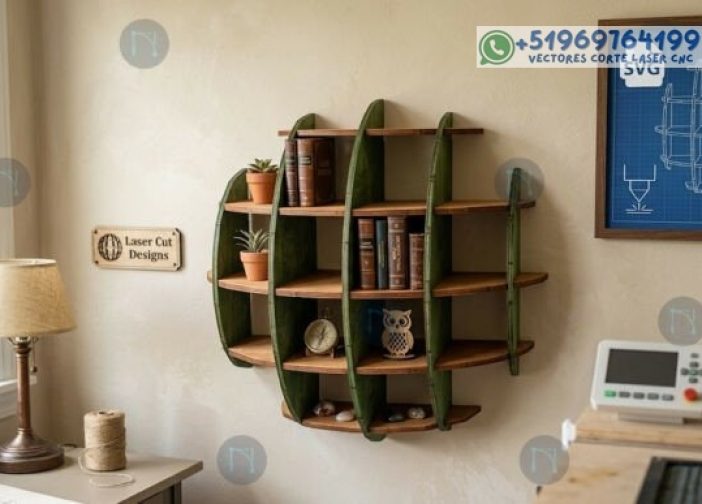 Estante de pared estilo ovaloide Para mas Vectores Whatsapp 51969764199