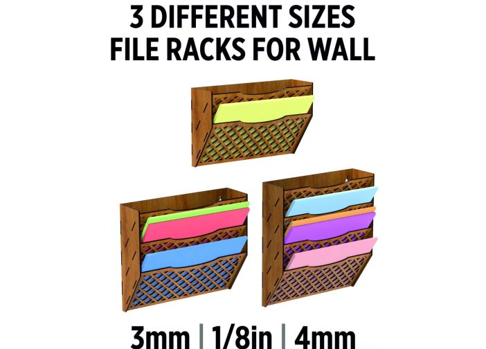 Estante de pared y organizador de revistas