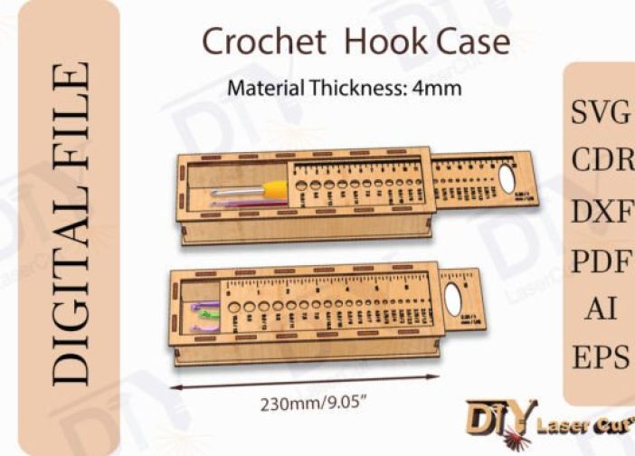 Estuche para agujas de crochet