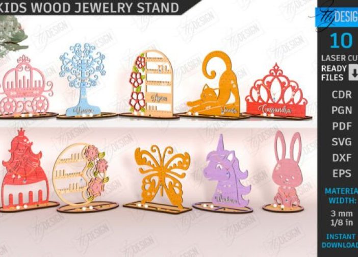 Exhibición de joyas infantil