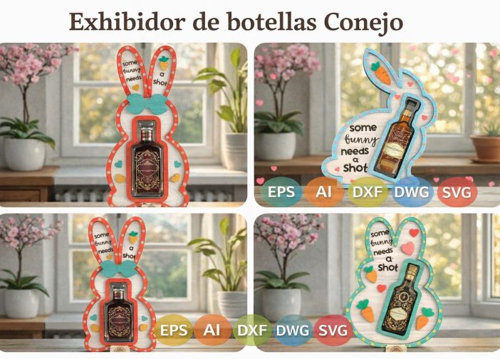 Exhibidor de botellas Conejo