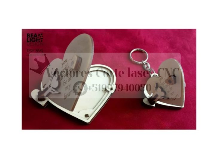 Foto del marco del llavero de san valentin