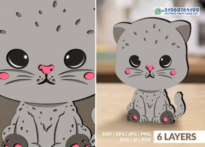 Gato en 6 capas