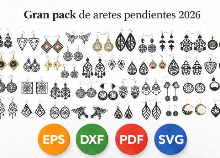 Gran pack de aretes pendientes 2026