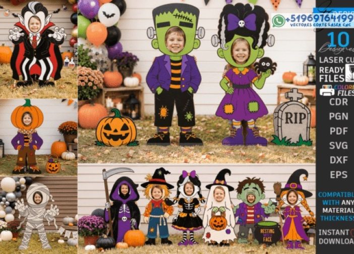 Halloween Photo Boards Character Pack