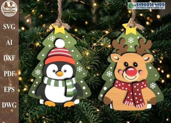 Hristmas Tree Ornament SVG Pack