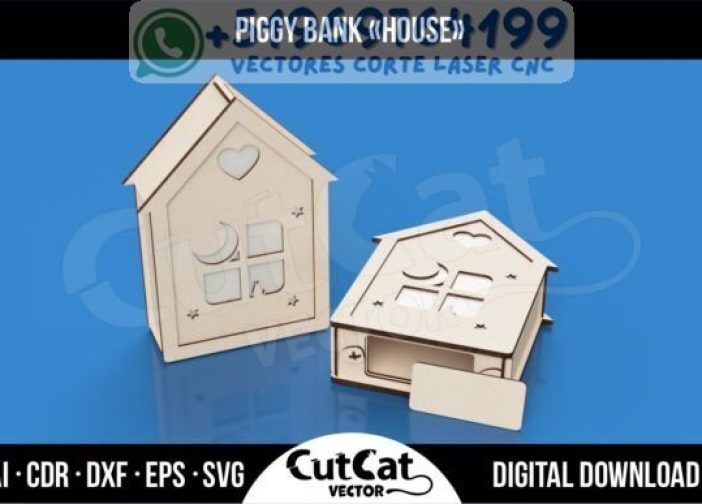 Hucha caja de ahorros en forma de Casa