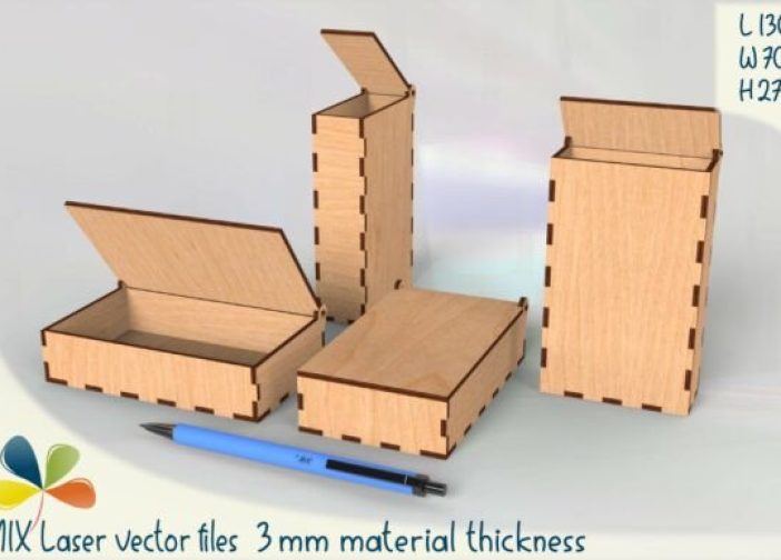 Juego de caja con tapa de bisagra