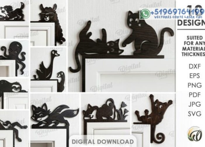 Juego de esquinas de puerta animales divertidos Para mas Vectores Whatsapp 51969764199