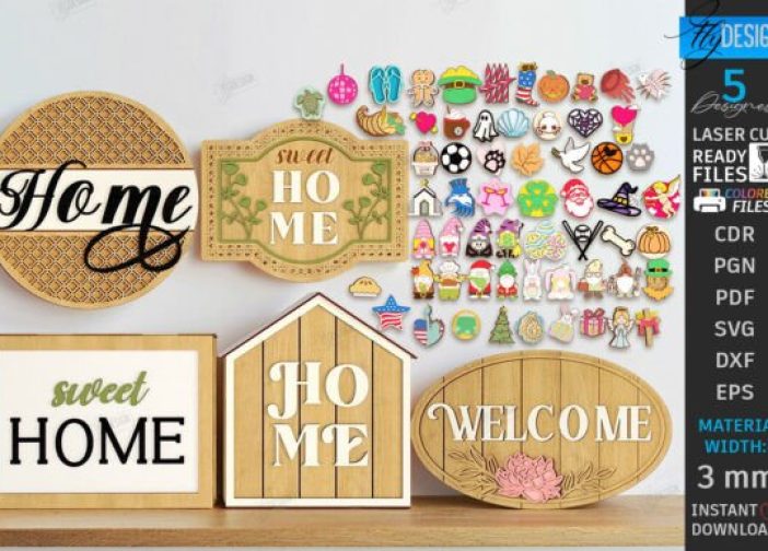 Juego de letreros intercambiables para el hogar