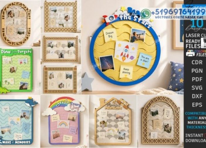 Juego de notas de fieltro y organizador de fotos Para mas Vectores Whatsapp 51969764199