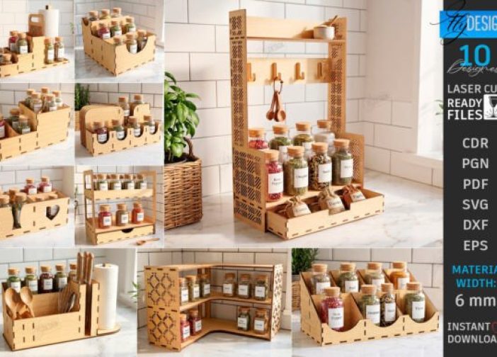 Juego de organizadores de cocina