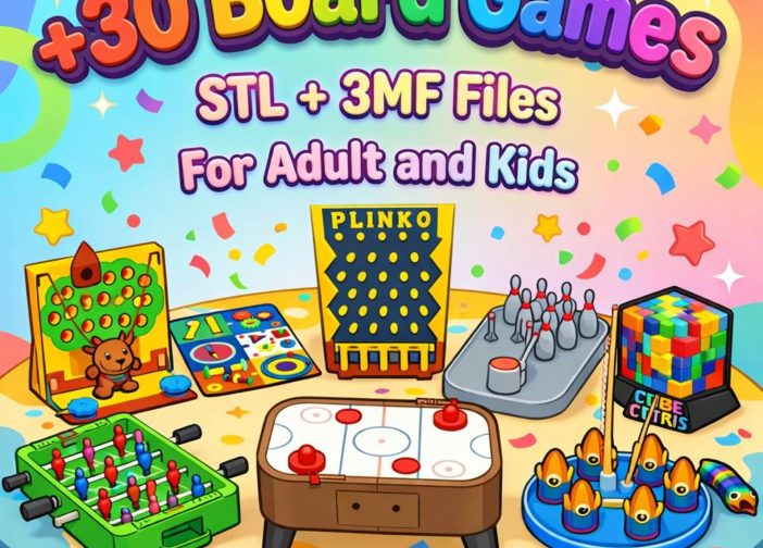 Juegos de mesa imprimibles en 3D mas de 30 juegos familiares