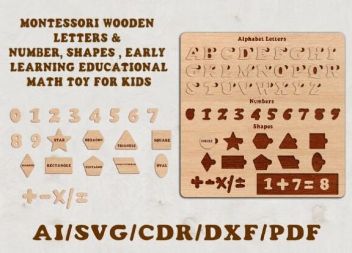 Juguete educativo de matemáticas Montessori