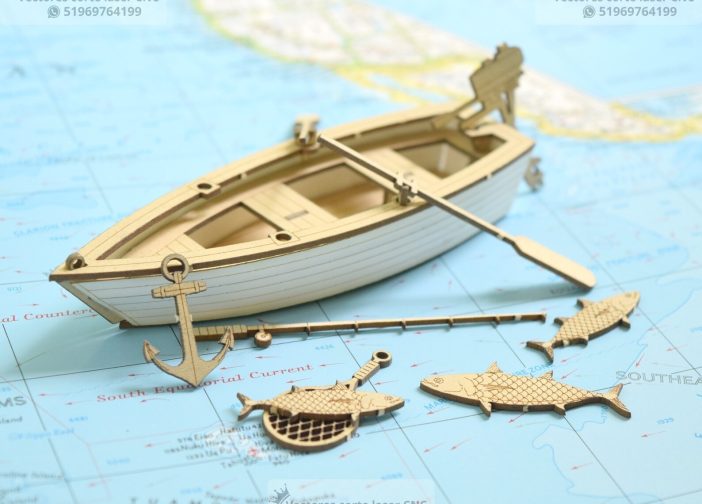 Kit completo de barco de pesca