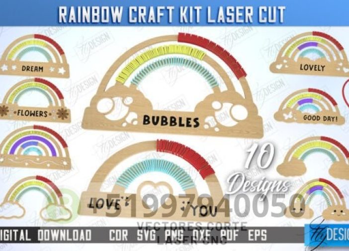 Kit de manualidades de arcoíris para niños