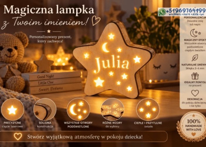 Lampara Noche Estrella 4mm
