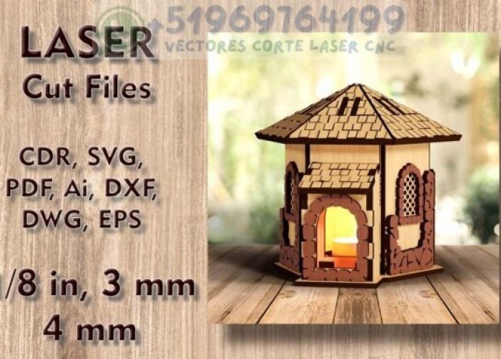 Lámpara de luz nocturna forma de casa