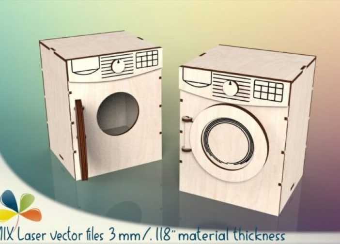 Lavadora de muebles para casa de muñecas