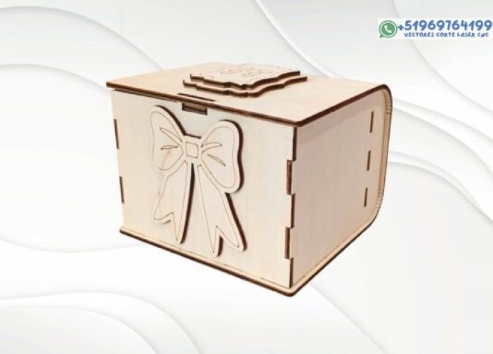 Lazo de caja de regalo con cerradura, almacenamiento de joyas