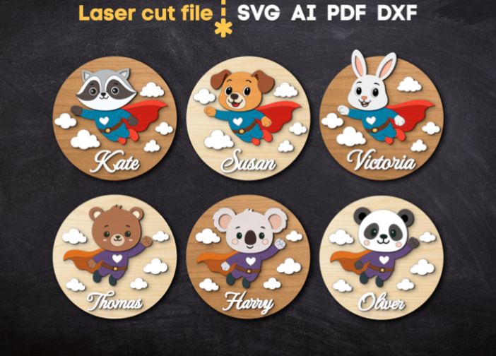 Letrero Superheroe con nombre de bebe